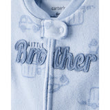 Grenouillère en Micropolaire Camion de Pompiers Bébé Garçon Carter's - Bleu