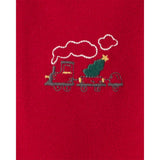Ensemble 3 Pièces Bodies & Pantalon Train de Noël Bébé Garçon Carter's - Rouge