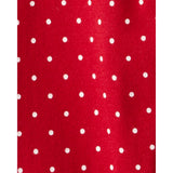 Ensemble 3 Pièces Grenouillère de Noël Fleuri Bébé Fille Carter's - Rouge