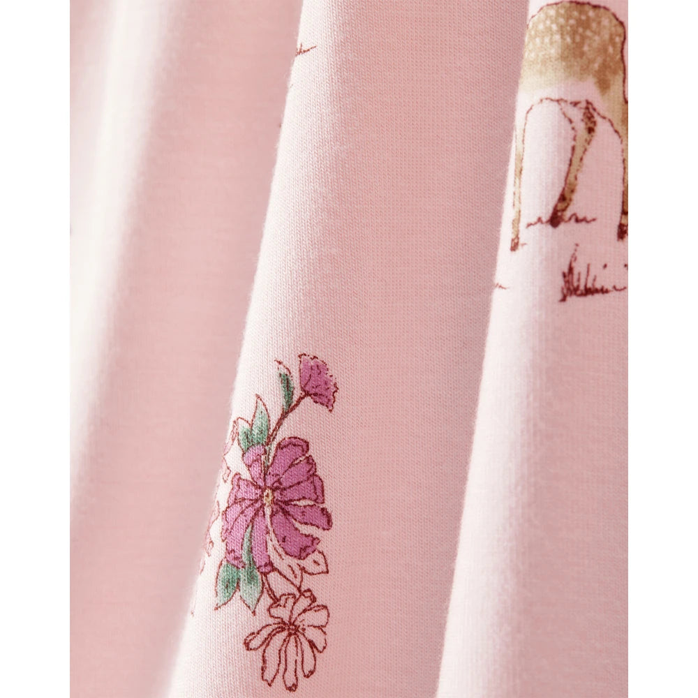 Lot de 2 Pantalons PurelySoft Faons Bébé Fille Carter's - Bordeaux & Rose
