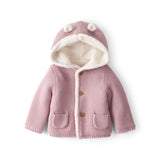Cardigan en Coton Doublé Sherpa Bébé Fille Carter's - Rose