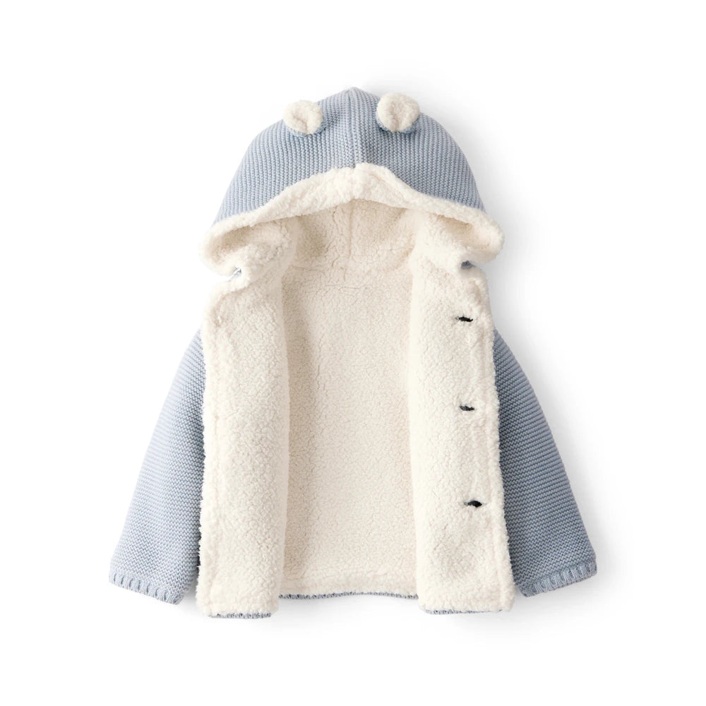 Cardigan en Coton Doublé Sherpa Bébé Garçon Carter's - Bleu