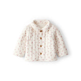 Cardigan Matelassé Fleuri Bébé Fille Carter's - Crème