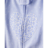 Grenouillère en Polaire Cœurs Bébé Fille Carter's - Bleu