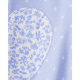 Grenouillère en Polaire Cœurs Bébé Fille Carter's - Bleu