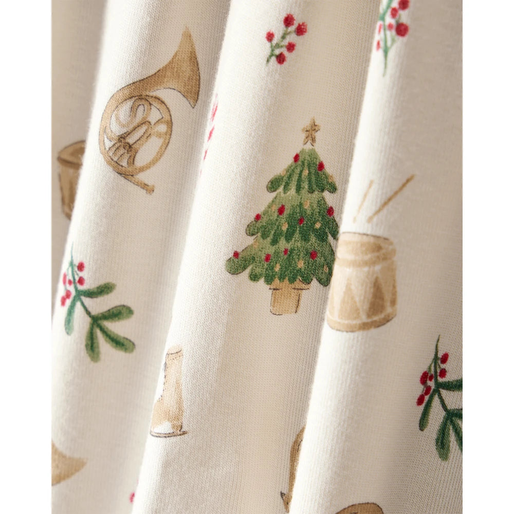 Grenouillère PurelySoft Motifs de Noël Bébé Carter's - Blanc