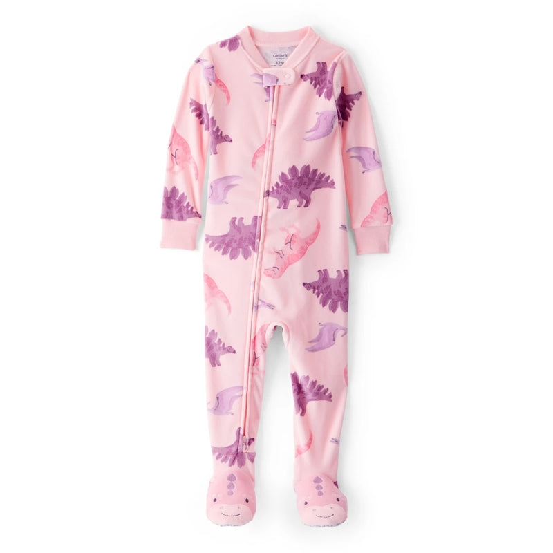 Grenouillère DreamPlush Dinosaure Bébé Fille Carter's - Rose