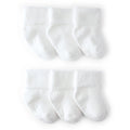 Lot de 6 Paires de Chaussons en Éponge Bébé Carter's - Blanc