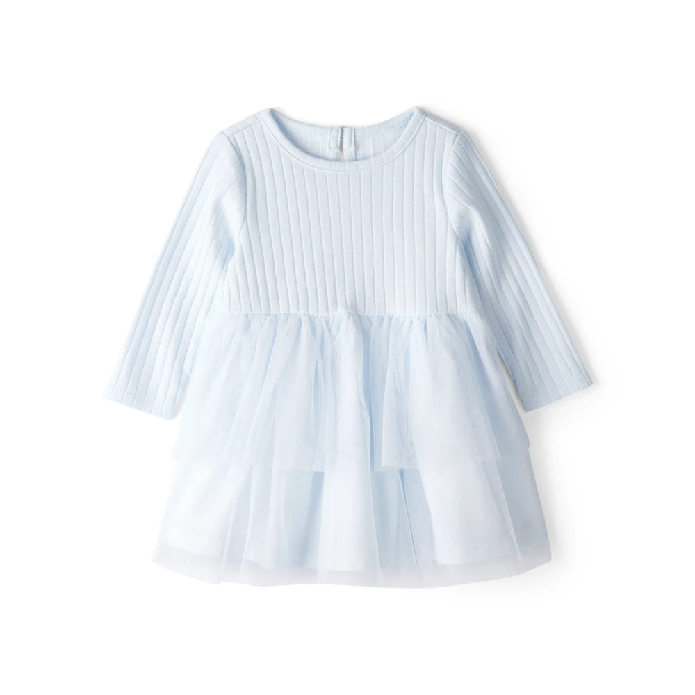 Robe en Tulle à Manches Longues Bébé Fille Carter's - Bleu