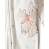 Grenouillère en Micropolaire Renard Bébé Fille Carter's - Blanc