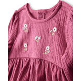 Robe Body Fleurie Brodée Bébé Fille Carter's - Rose Foncé