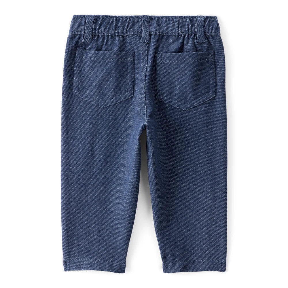 Pantalon à Enfiler Effet Denim Bébé Fille Carter's - Bleu