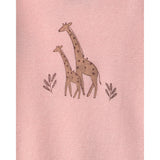 Lot de 4 Bodies à Manches Longues Safari Bébé Fille Carter's - Rose