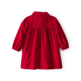 Robe en Velours Côtelé à Manches Longues Bébé Fille Carter's - Rouge