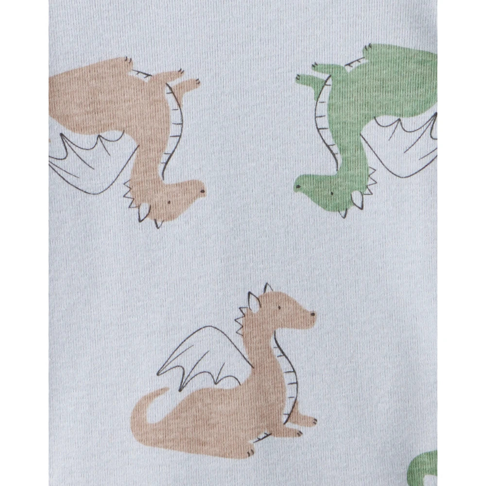 Lot de 5 Bodies à Manches Courtes Dragons & Rayures Bébé Garçon Carter's - Multi
