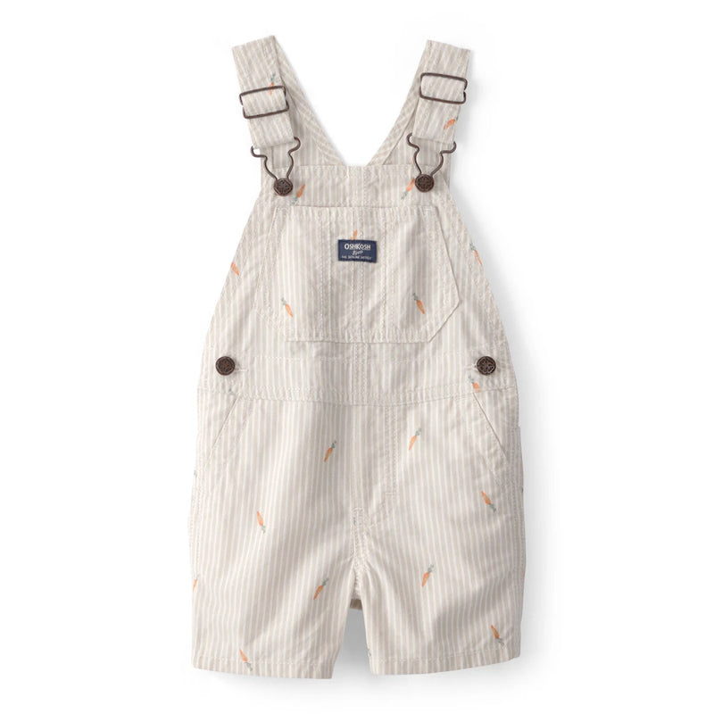 Salopette Short Carottes de Pâques Bébé Garçon OshKosh - Crème