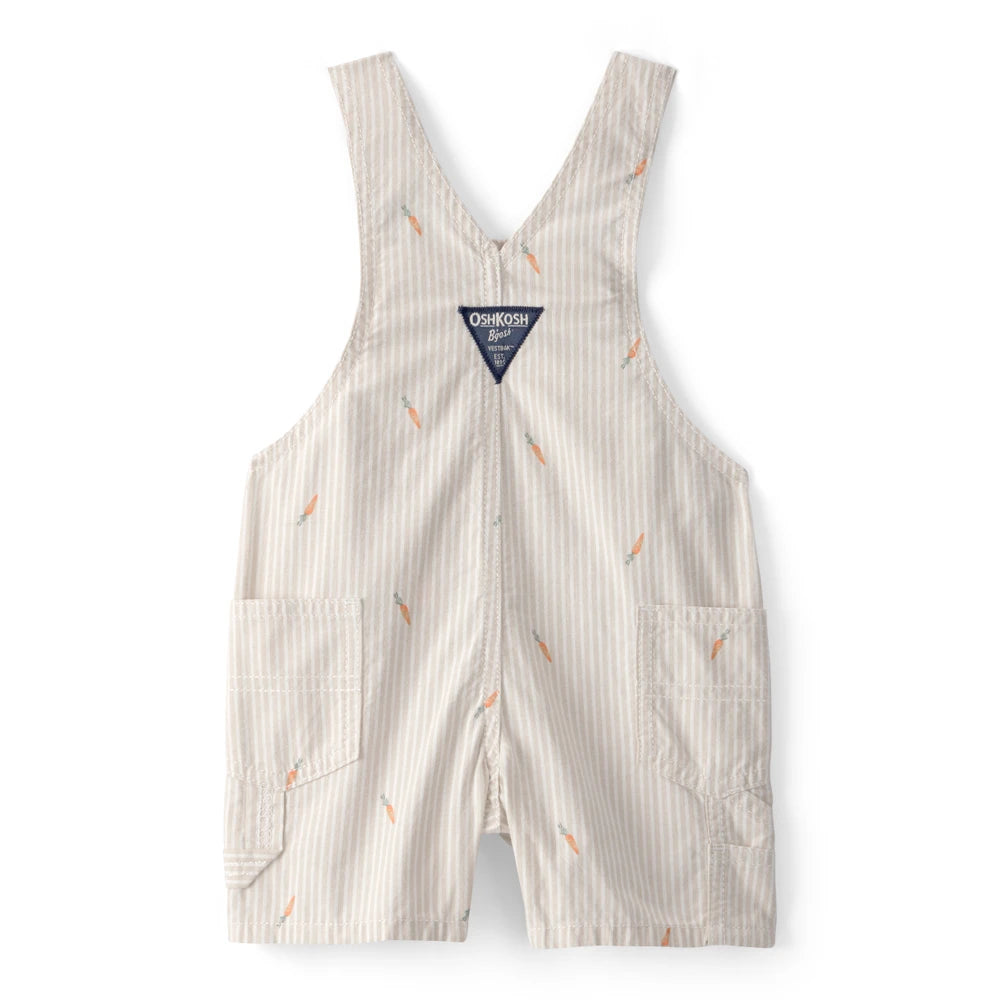 Salopette Short Carottes de Pâques Bébé Garçon OshKosh - Crème