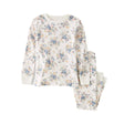 Pyjama 2 Pièces en Coton Bio Fleuri Fille Little Planet - Crème
