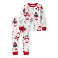 Pyjama 2 Pièces en Coton Père Noël Carter's - Beige