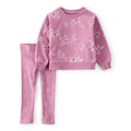 Ensemble 2 Pièces T-shirt & Pantalon Fleuri Fille Carter's - Mauve