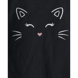 Ensemble T-shirt Chat & Jupe en Tulle Halloween Fille Carter's - Noir