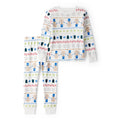 Pyjama 2 Pièces en Coton Jacquard de Noël Carter's - Ivoire