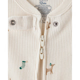 Pyjama 1 Pièce Thermique en Coton Motifs de Noël Carter's - Blanc