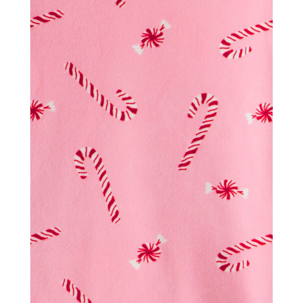 Pyjama 2 Pièces DreamPlush Sucres d'Orge Fille Carter's - Rose