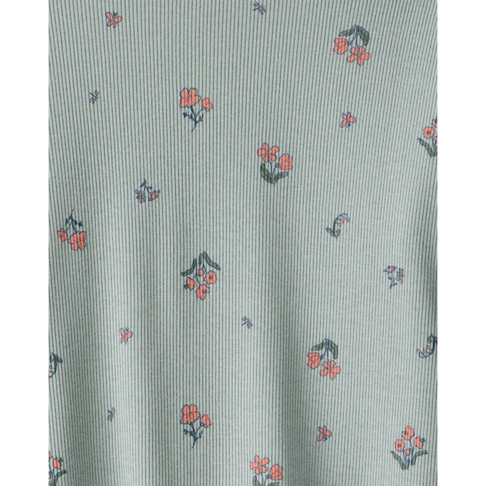 Ensemble 2 Pièces T-shirt & Pantalon Fleuri Fille Carter's - Vert