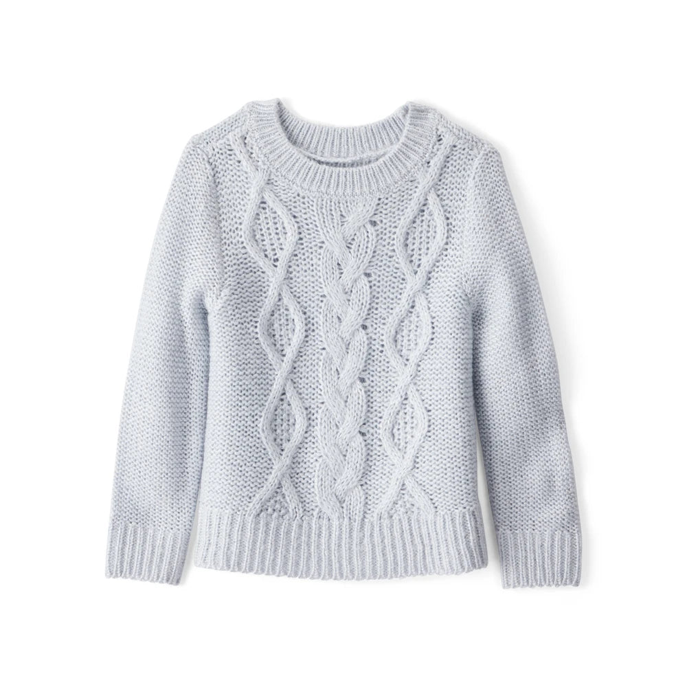 Pull Torsadé Métallisé Fille OshKosh - Bleu Glacier