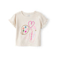 T-shirt à Manches Courtes Imprimé Fille Carter's - Blanc