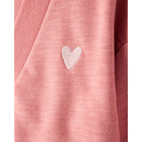 Cardigan en Éponge Cœurs Fille Carter's - Rose