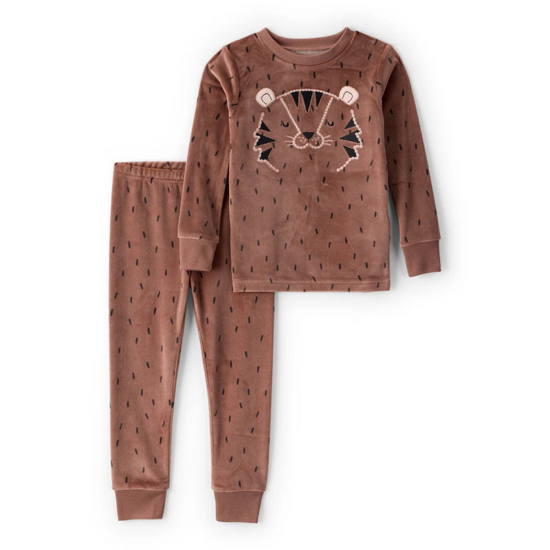 Pyjama 2 Pièces DreamPlush Tigre Garçon Carter's - Marron