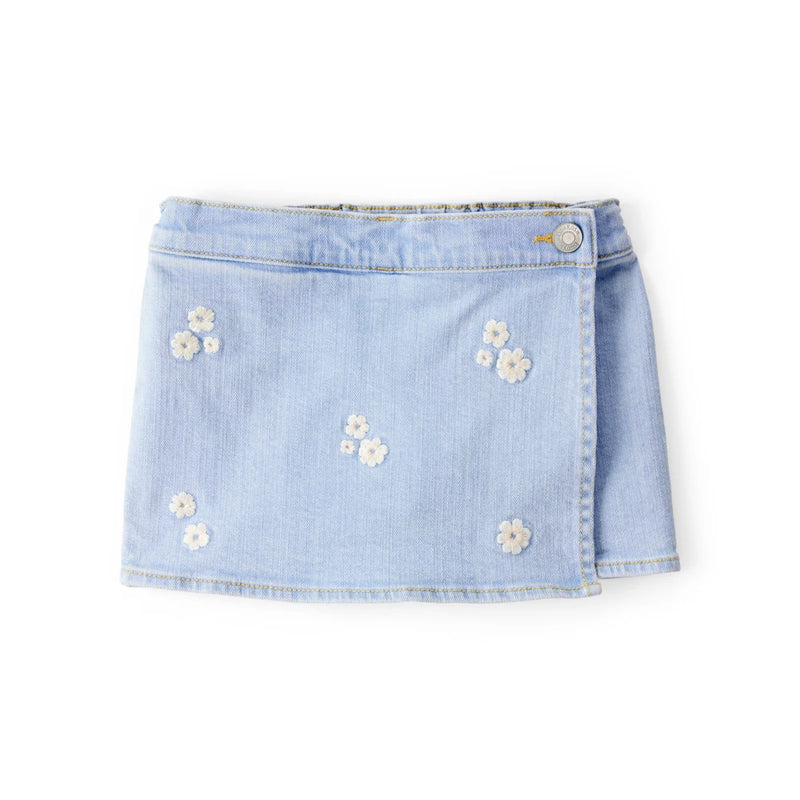 Jupe-Short en Jean Brodée Fille OshKosh - Bleu