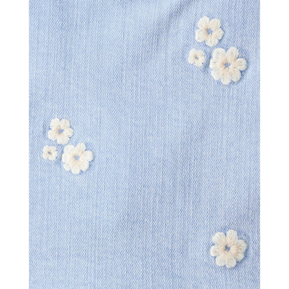 Jupe-Short en Jean Brodée Fille OshKosh - Bleu