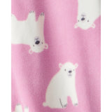 Pyjama 1 Pièce en Polaire à Pieds Ours Polaire Fille Carter's - Rose