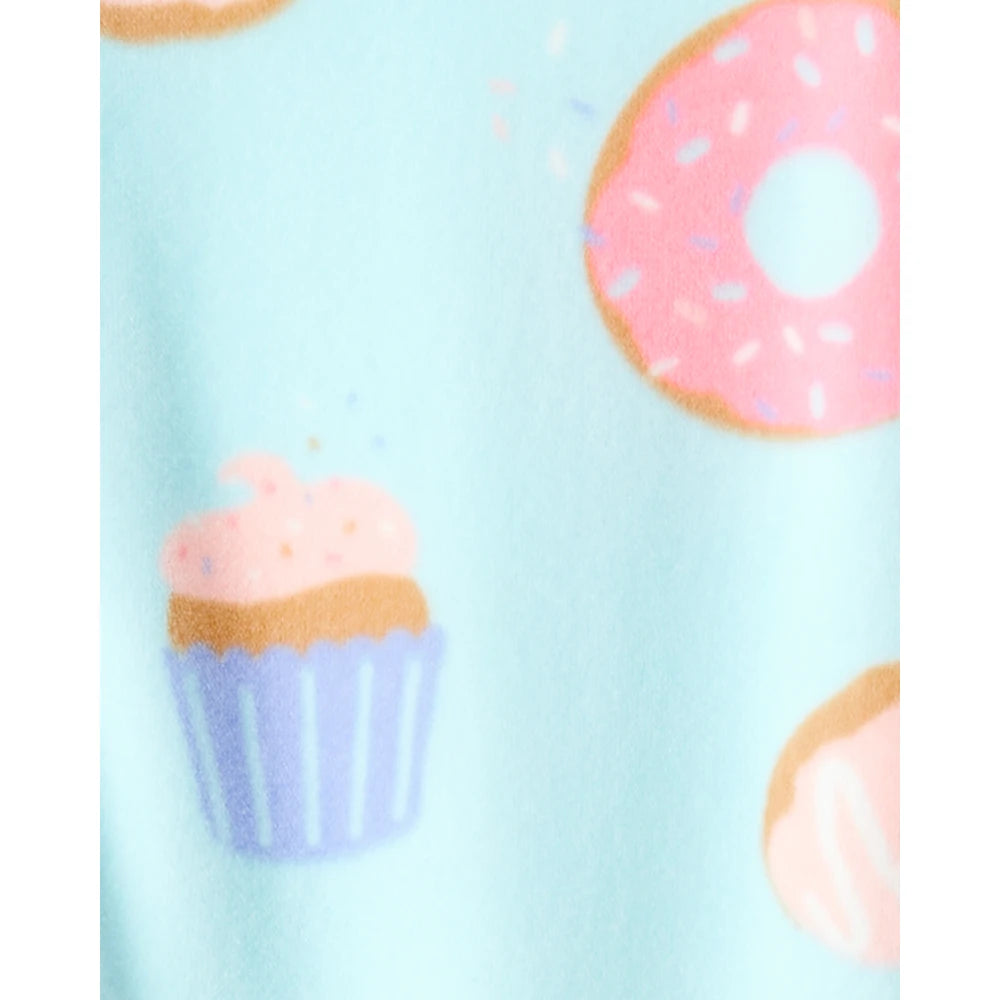 Pyjama 1 Pièce DreamPlush Donuts Fille Carter's - Bleu