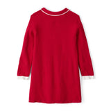 Robe de Fête à Manches Longues en Tricot Fille Carter's - Rouge