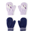 Moufles Antidérapantes Licorne & Rayures Fille Carter's - Violet & Marine