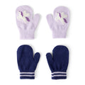 Moufles Antidérapantes Licorne & Rayures Fille Carter's - Violet & Marine