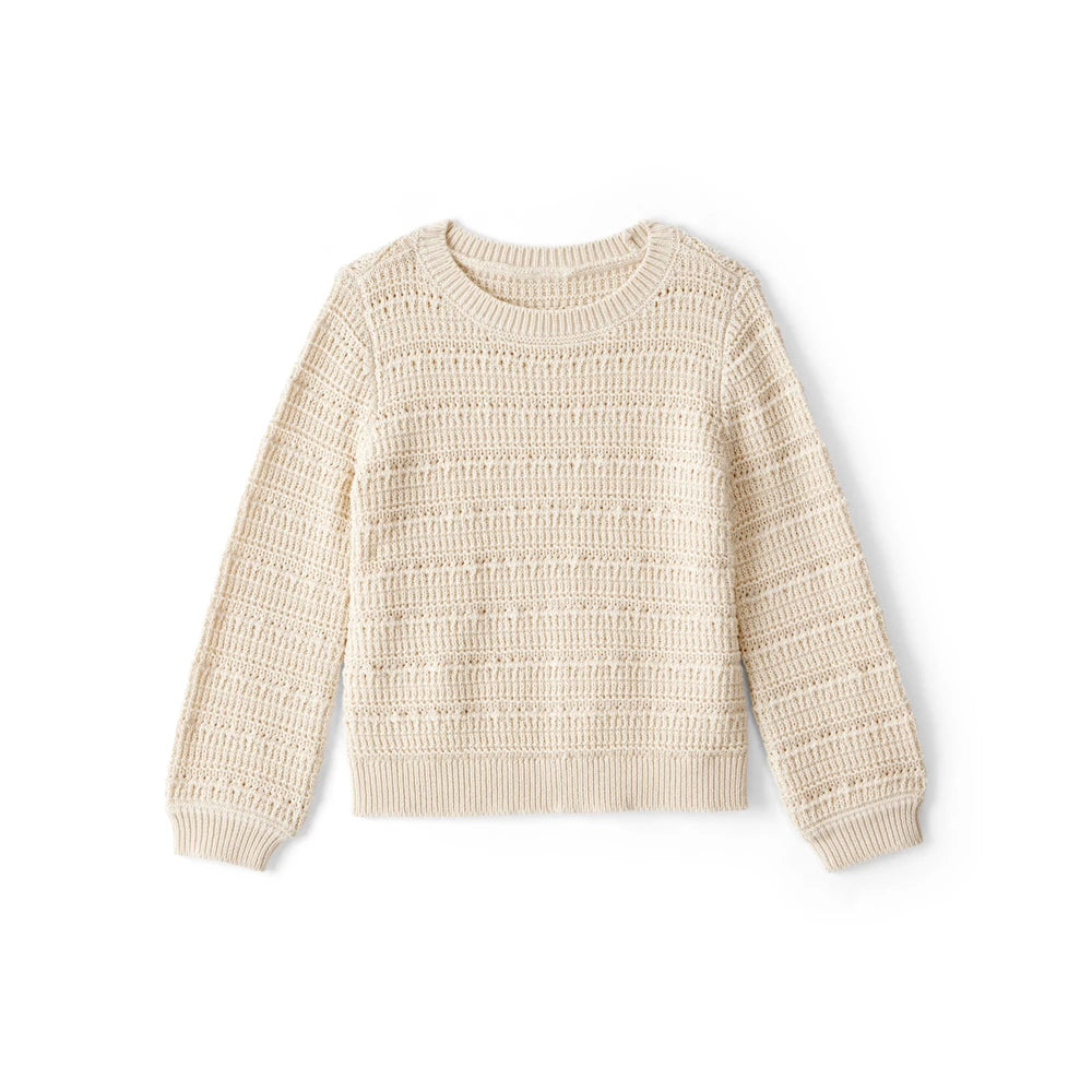 Pull à Manches Longues en Coton Fille OshKosh - Ivoire