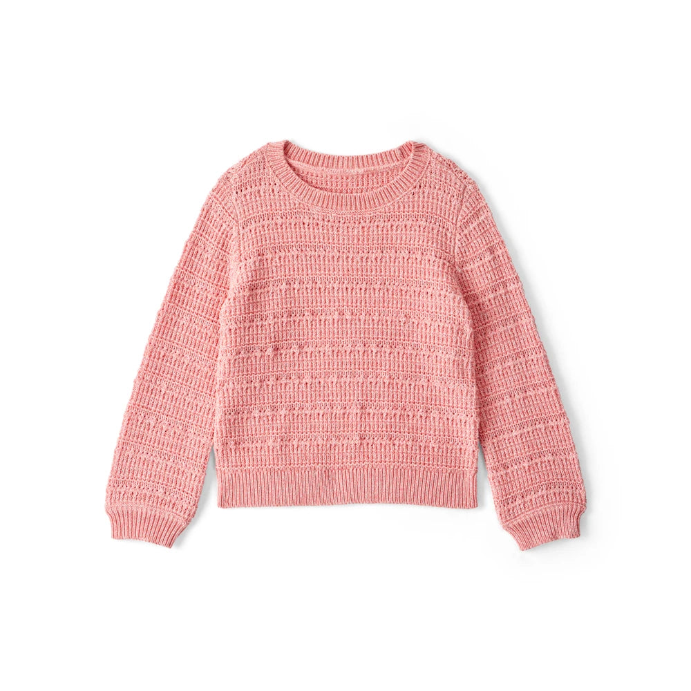 Pull à Manches Longues en Coton Fille OshKosh - Rose