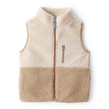 Gilet Sans Manches en Sherpa Colorblock Garçon Carter's - Beige