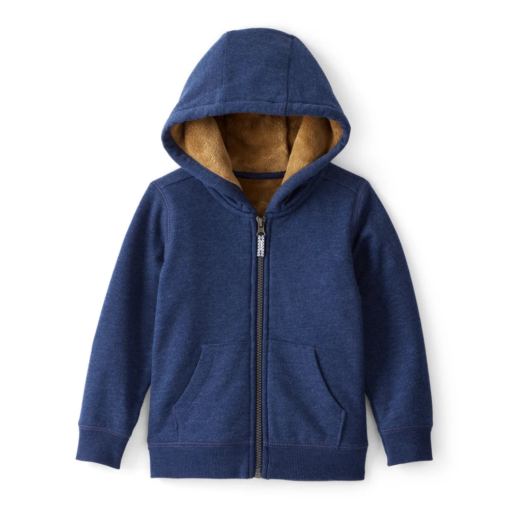 Veste Zippée à Capuche en Velours Garçon Carter's - Bleu Marine