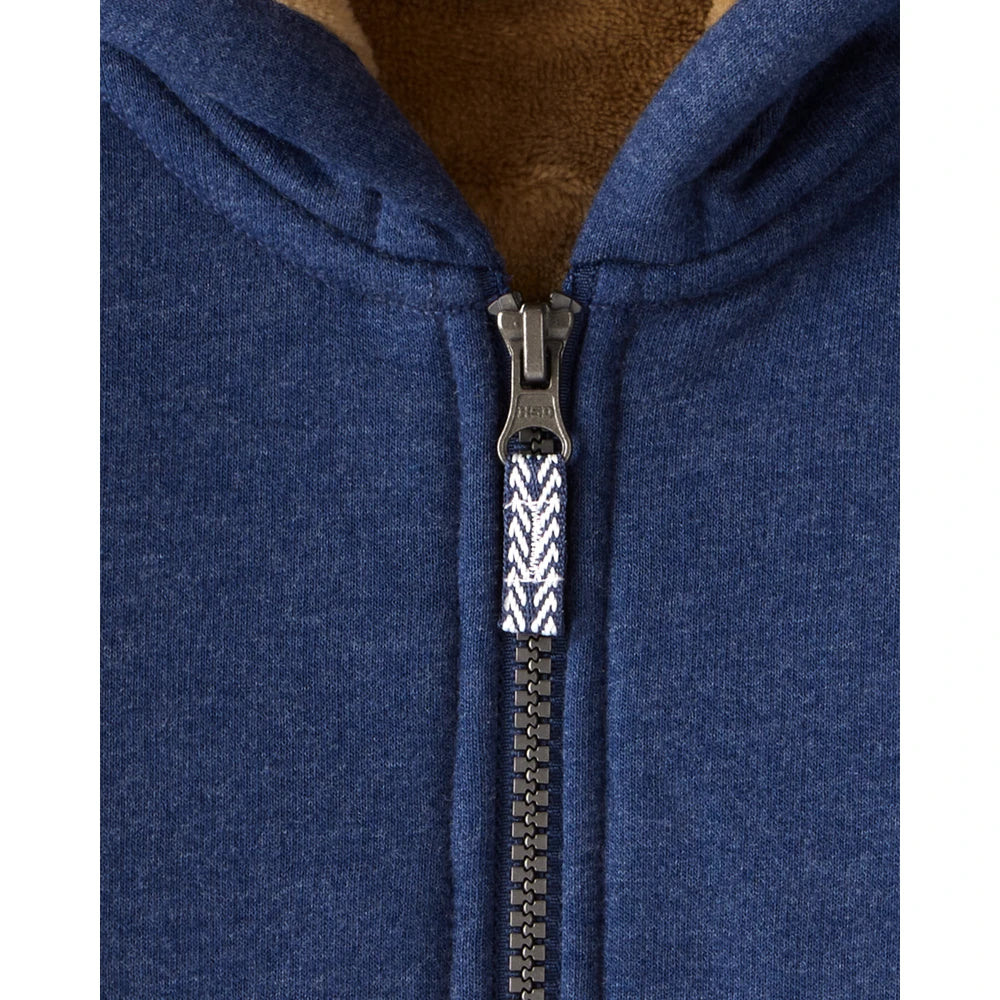 Veste Zippée à Capuche en Velours Garçon Carter's - Bleu Marine