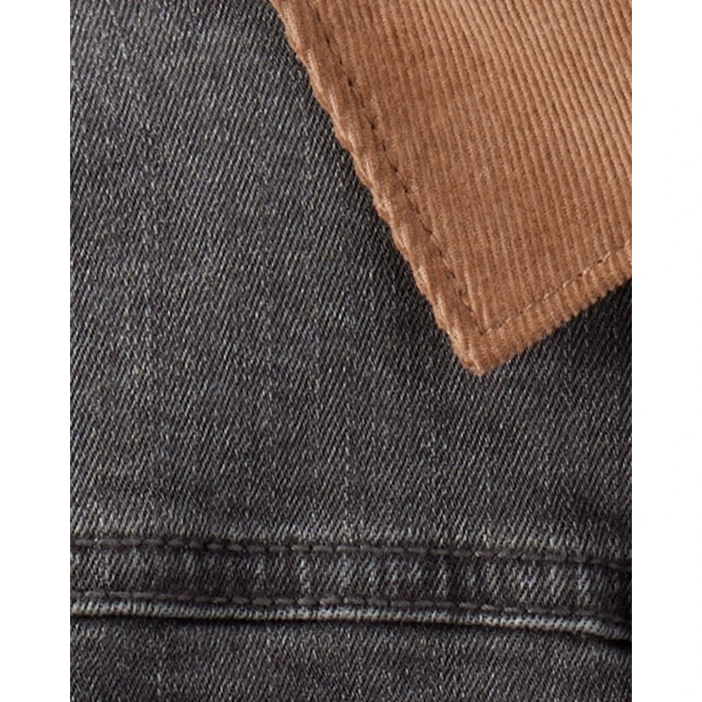 Veste en Jean Col en Velours Côtelé Garçon OshKosh - Noir