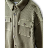 Chemise Utilitaire Gaufrée à Manches Longues Garçon OshKosh - Olive