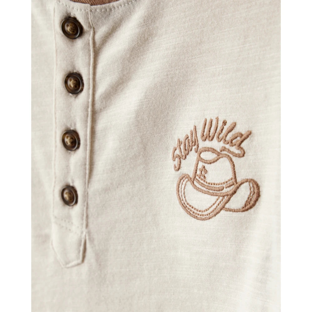 T-shirt Henley Stay Wild à Manches Longues Garçon OshKosh - Multi