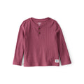 T-shirt Henley Isotherme à Manches Longues Garçon OshKosh - Bordeaux