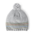 Bonnet à Pompon Rayé Garçon Carter's - Gris